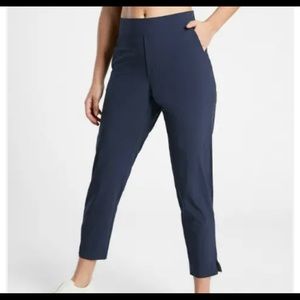 Athleta Brooklyn Ankle Pant size 0 Navy #198671 Lightweight